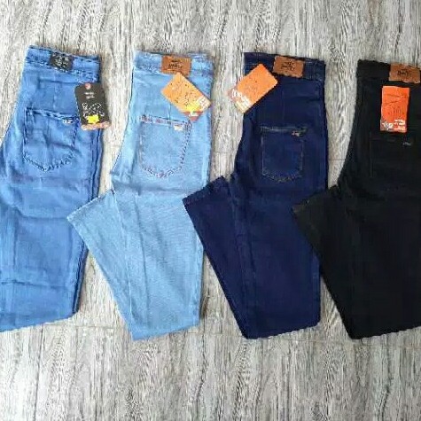 Highwaist jeans hw celana panjang wanita softjeans melar jeans hitam 2