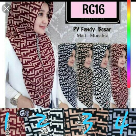 Hijab Fendi Besar