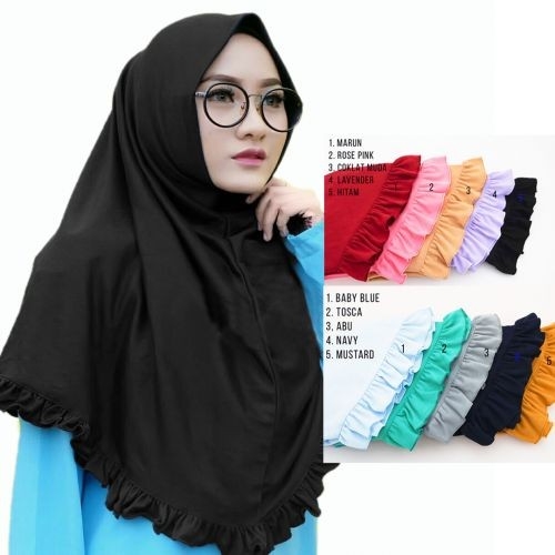 Hijab Instan Najwa Rempel Lipit Jilbab Krudung Instan Khimar