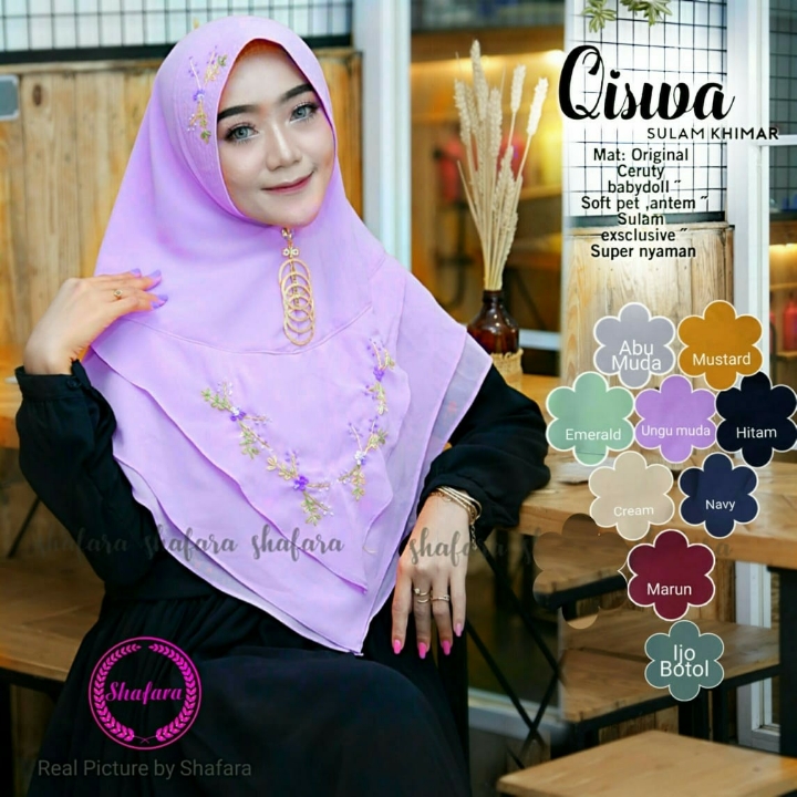 Hijab Qiswa Sulam