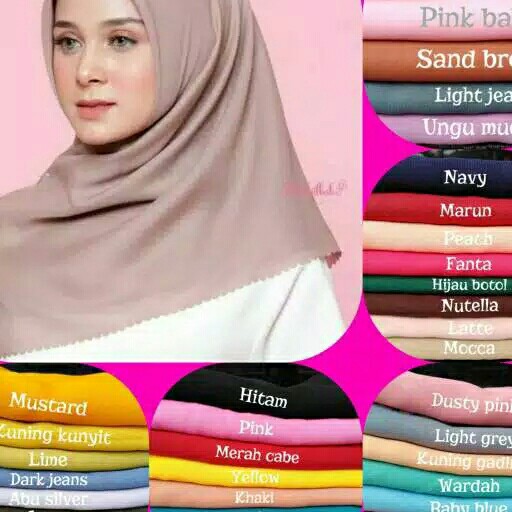 Hijab Segi Empat Laser Cut