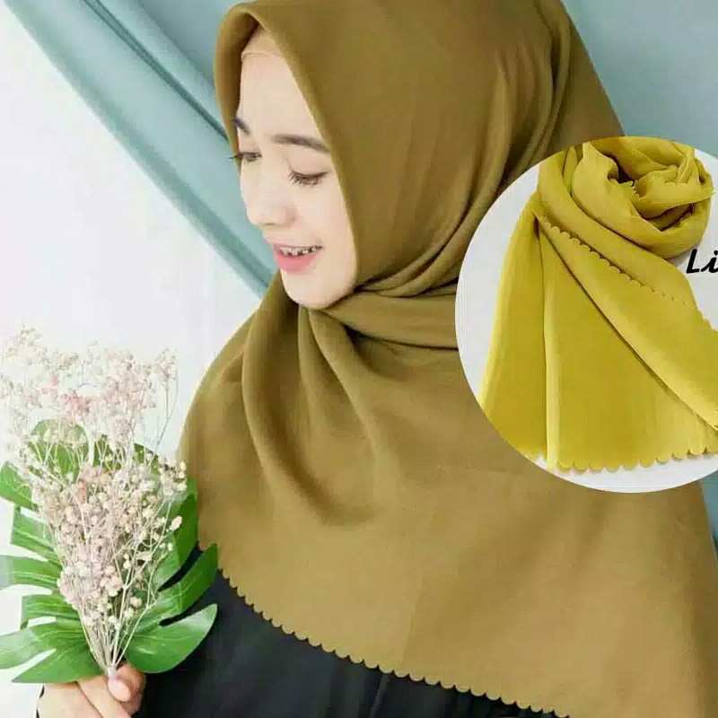 Hijab Segi Empat Laser Cut 2