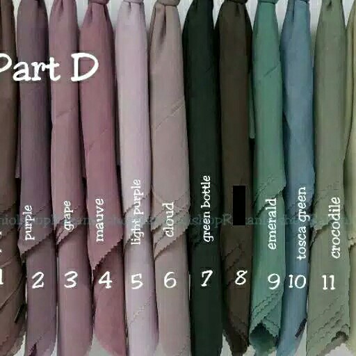 Hijab Segi Empat Voal Laser Cut 4