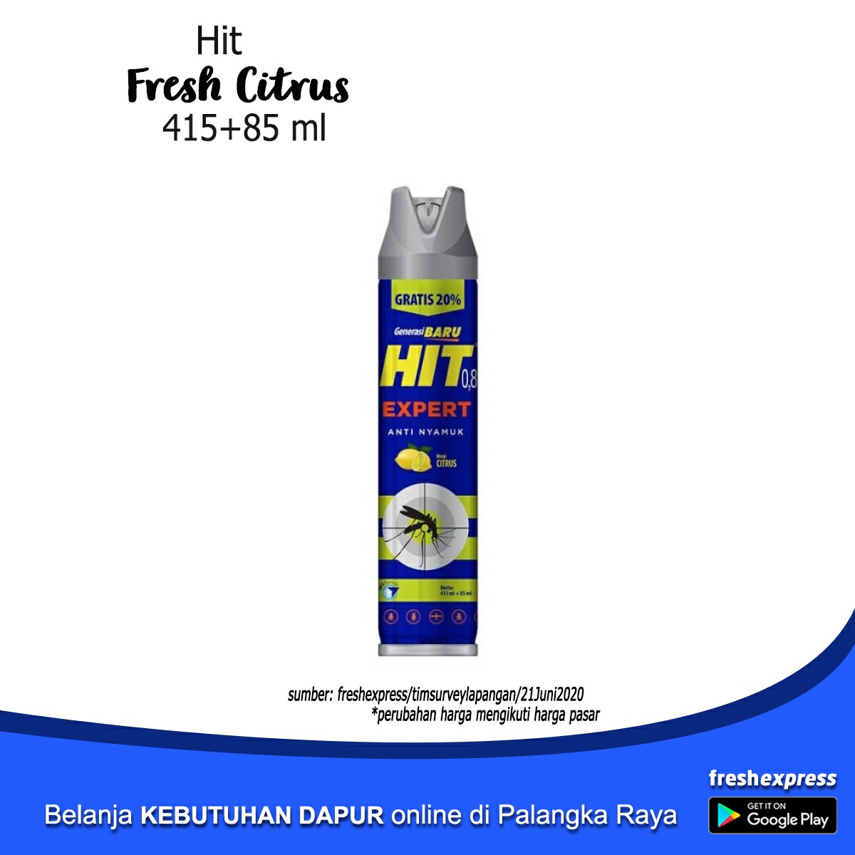 Hit Fresh Citrus 415plus85 Ml