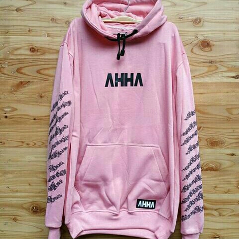 Hoodie AHHA pink JDK018