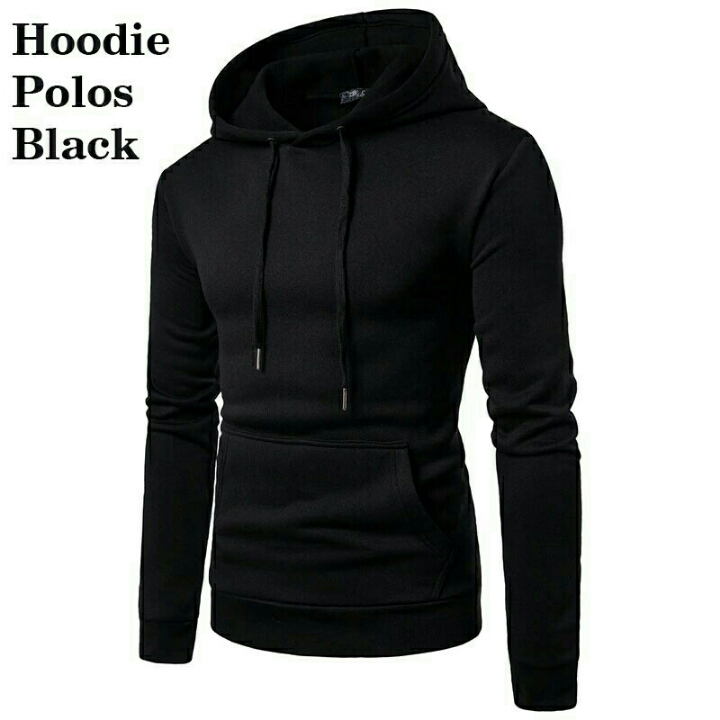 Hoodie Alfa Polos Hitam