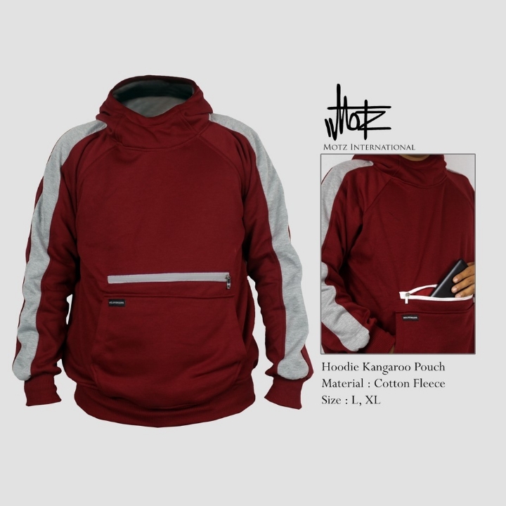 Hoodie Kangguru Original MAROON 