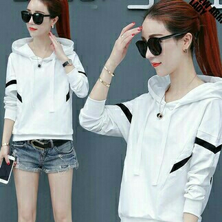 Hoodie Korean Style Putih