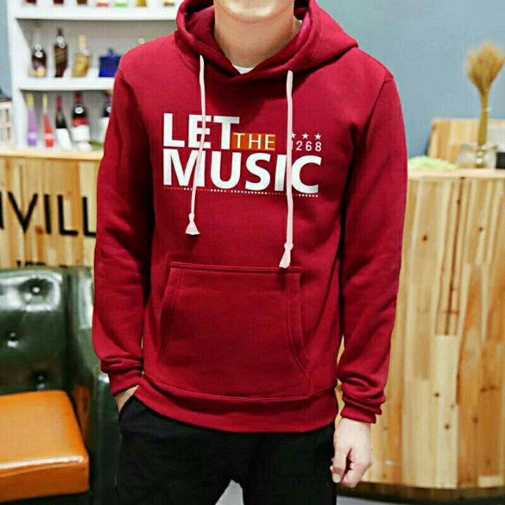 Hoodie Music Maroon