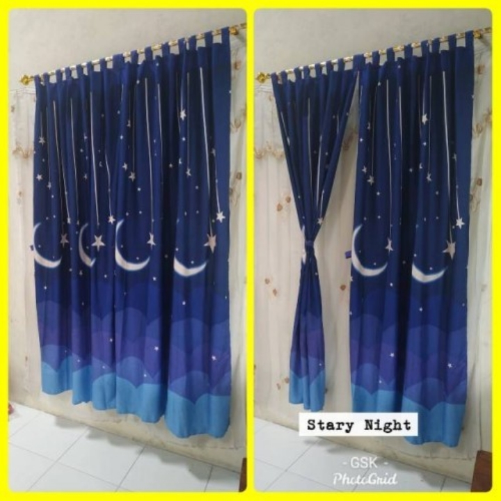 Horden Pintu Motif Bunga 3