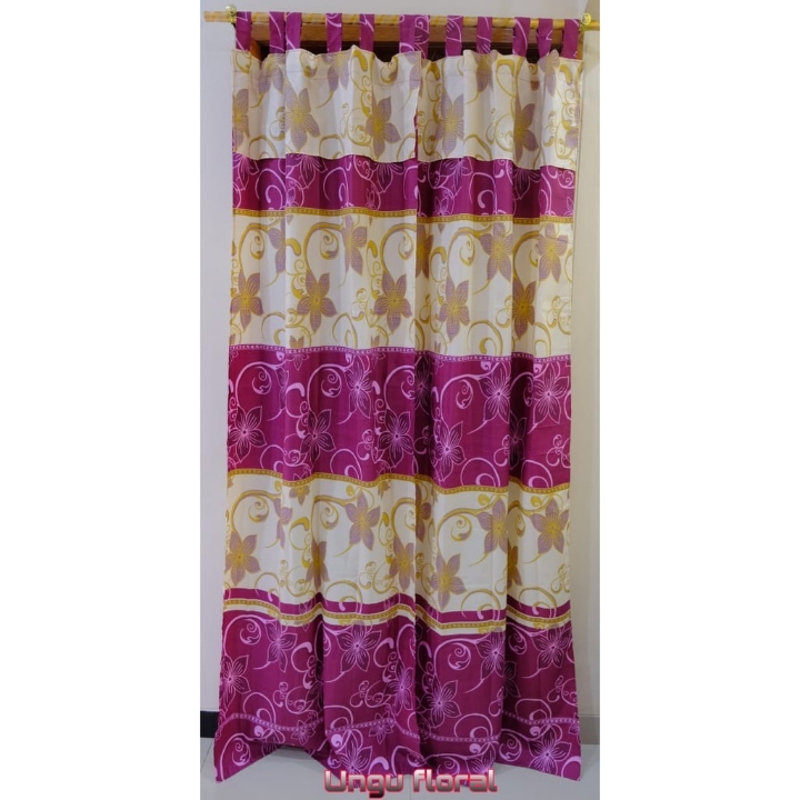Horden Pintu Motif Bunga 4