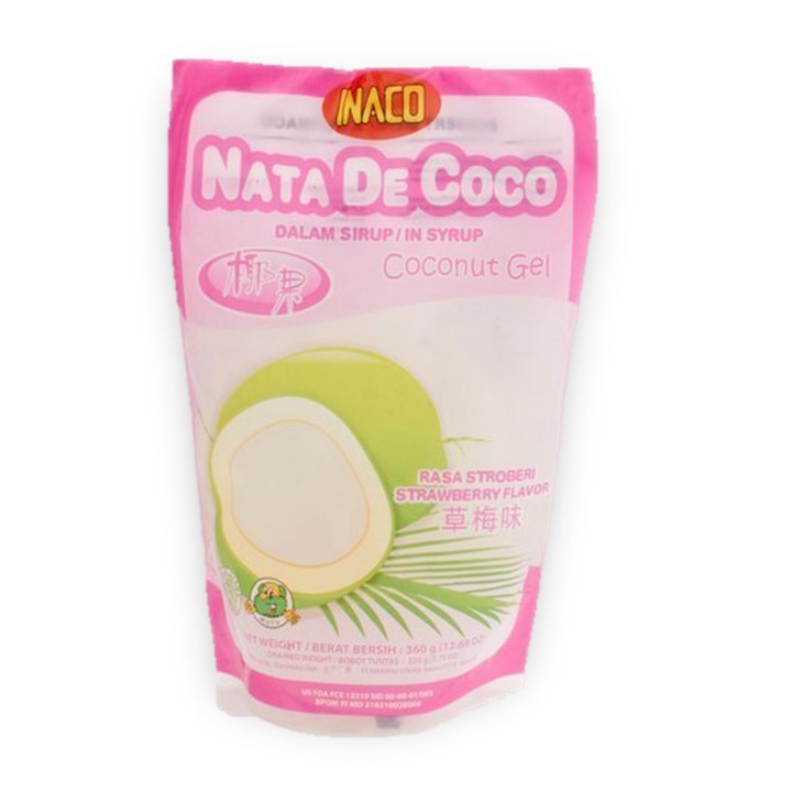 INACO NATA DE COCO RASA STROBERI 220GR