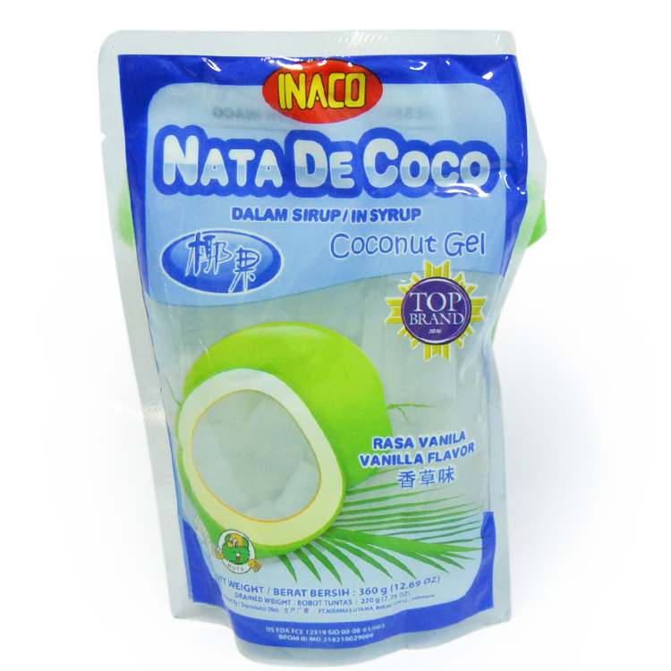 INACO NATA DE COCO RASA VANILLA 220GR