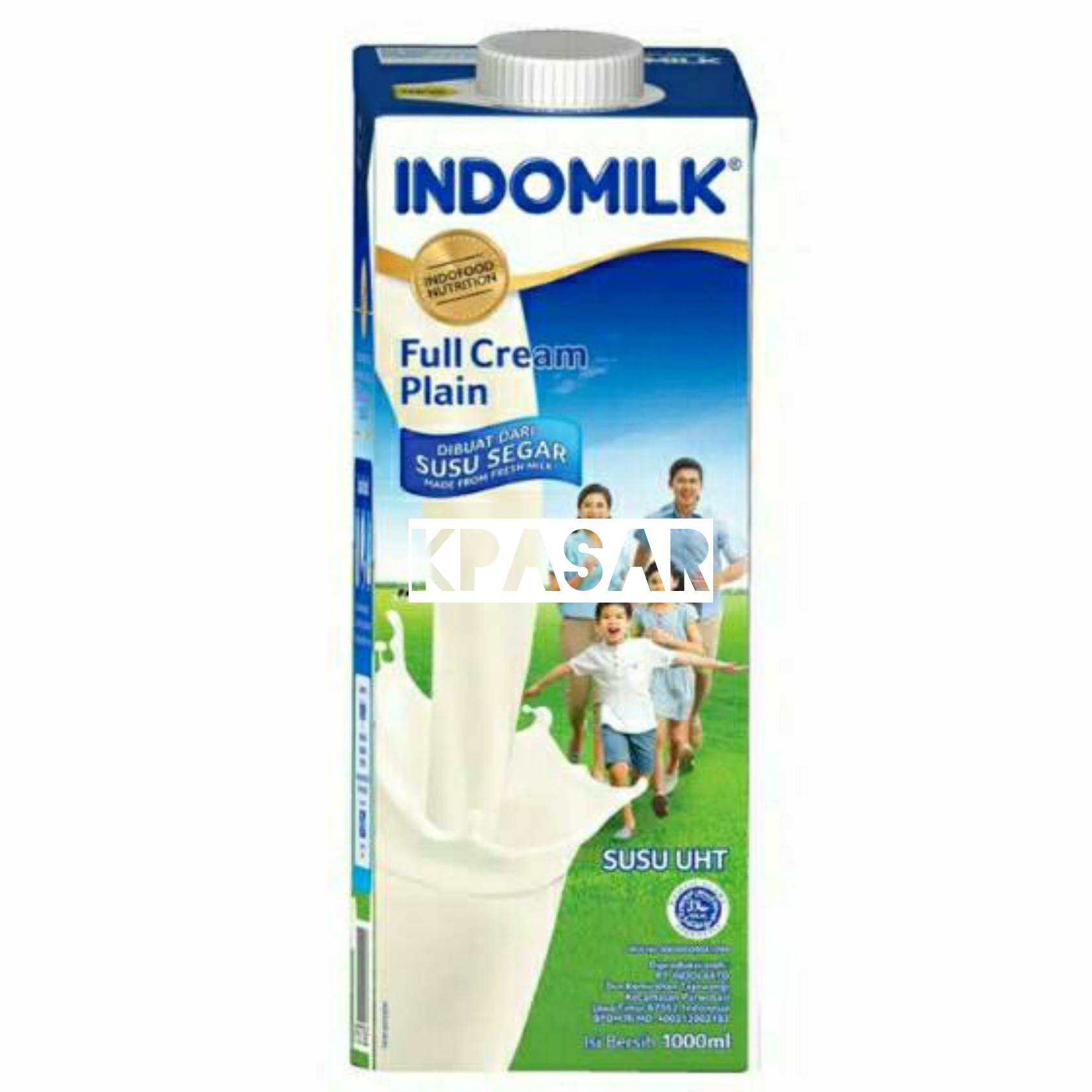 INDOMILK FULL CREAM PLAIN 1L