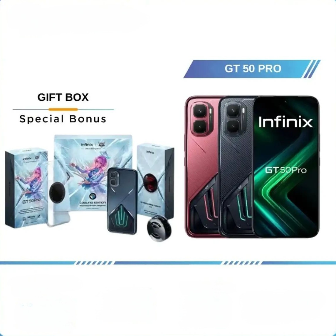 INFINIX GT 50 PRO GIFT BOX RAM 12GB ROM 256GB 2