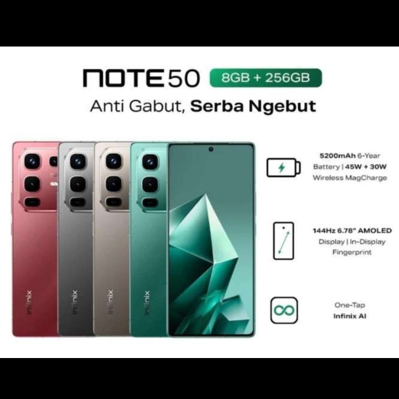 INFINIX NOTE 50 RAM 8GB ROM 256GB