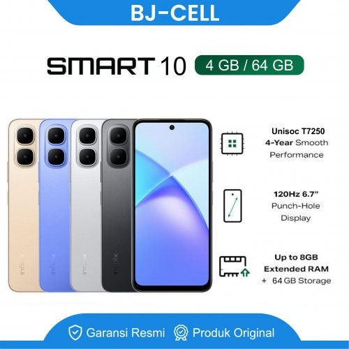 INFINIX SMART 10 RAM 4GB ROM 64GB
