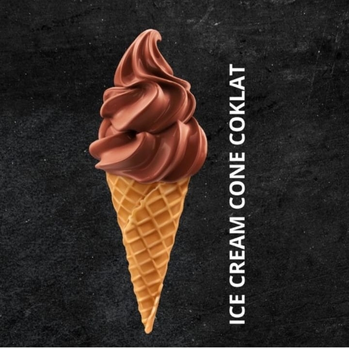 Ice Cream Cone Coklat 