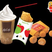 Iced Coffe Jelly Float Dan Apple Pie Dan Spicy Chiken Bites