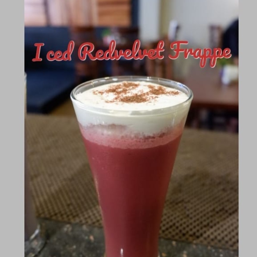 Iced Red Velvet  Frappe