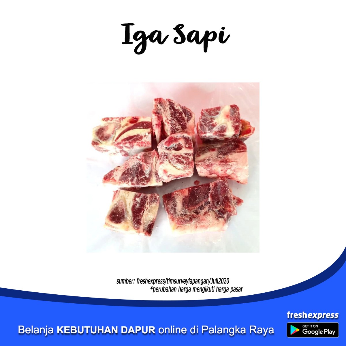 Iga Sapi 250 Gram