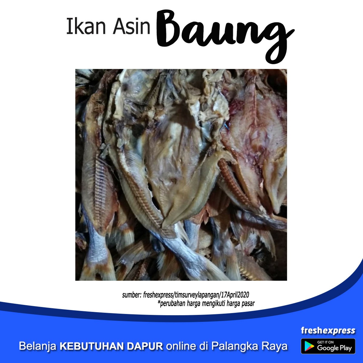 Ikan Asin Baung 250 Gram