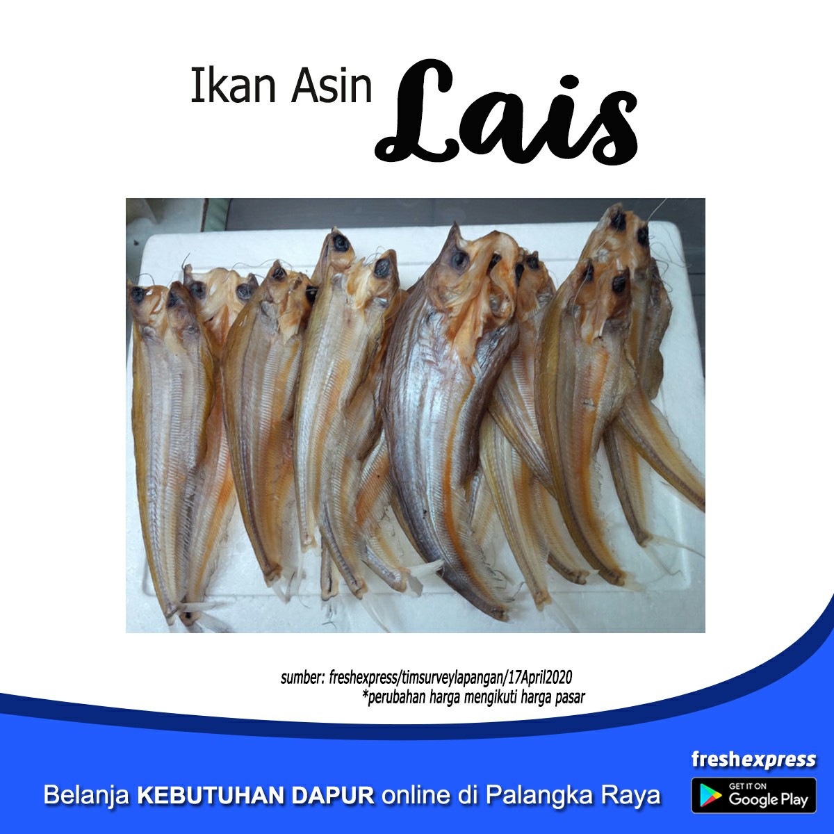 Ikan Asin Lais 250 Gram