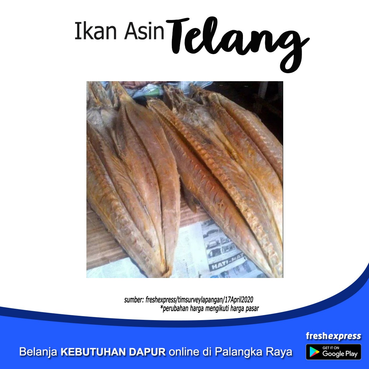 Ikan Asin Telang 100 Gram