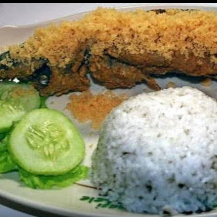 Nasi Lele Goreng Kremes Kecil