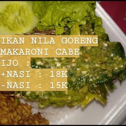 Ikan Nila Goreng Makaroni Cabe Ijo