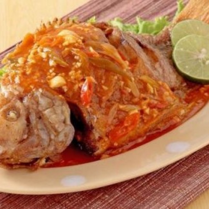 Ikan Nila Goreng Saus