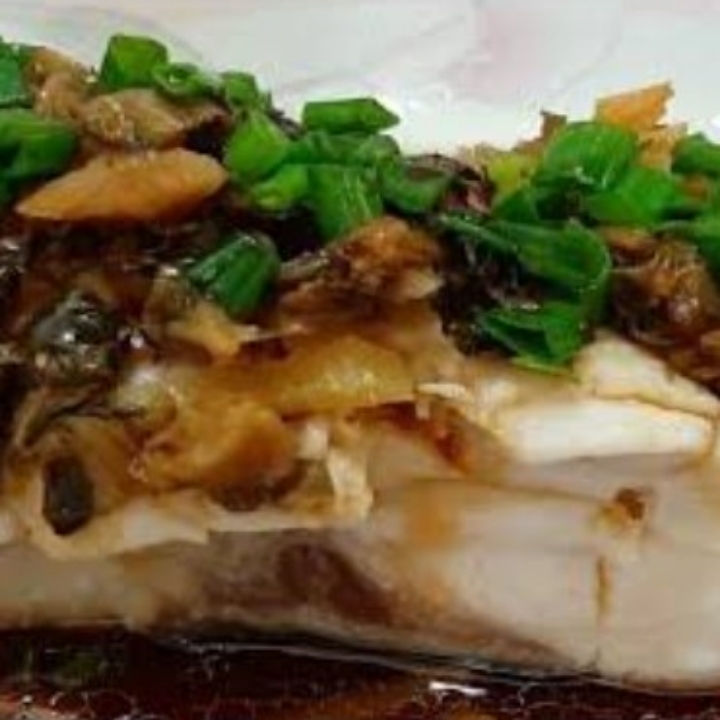 Ikan Stem Sawi Asin