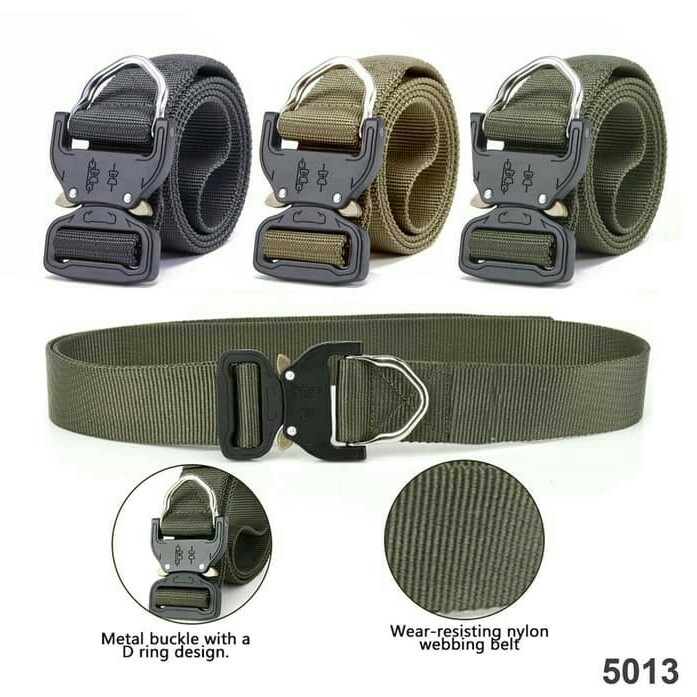 Ikat Pinggang Helikon D-Ring Tactical Belt Sabuk Taktis Kopel Besi 3