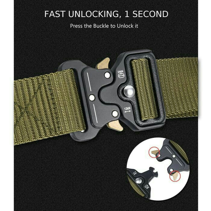 Ikat Pinggang Helikon D-Ring Tactical Belt Sabuk Taktis Kopel Besi 5