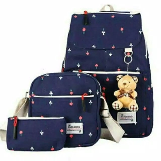 Indigo 3 in 1Tas Fashion Backpack Ransel Gendong