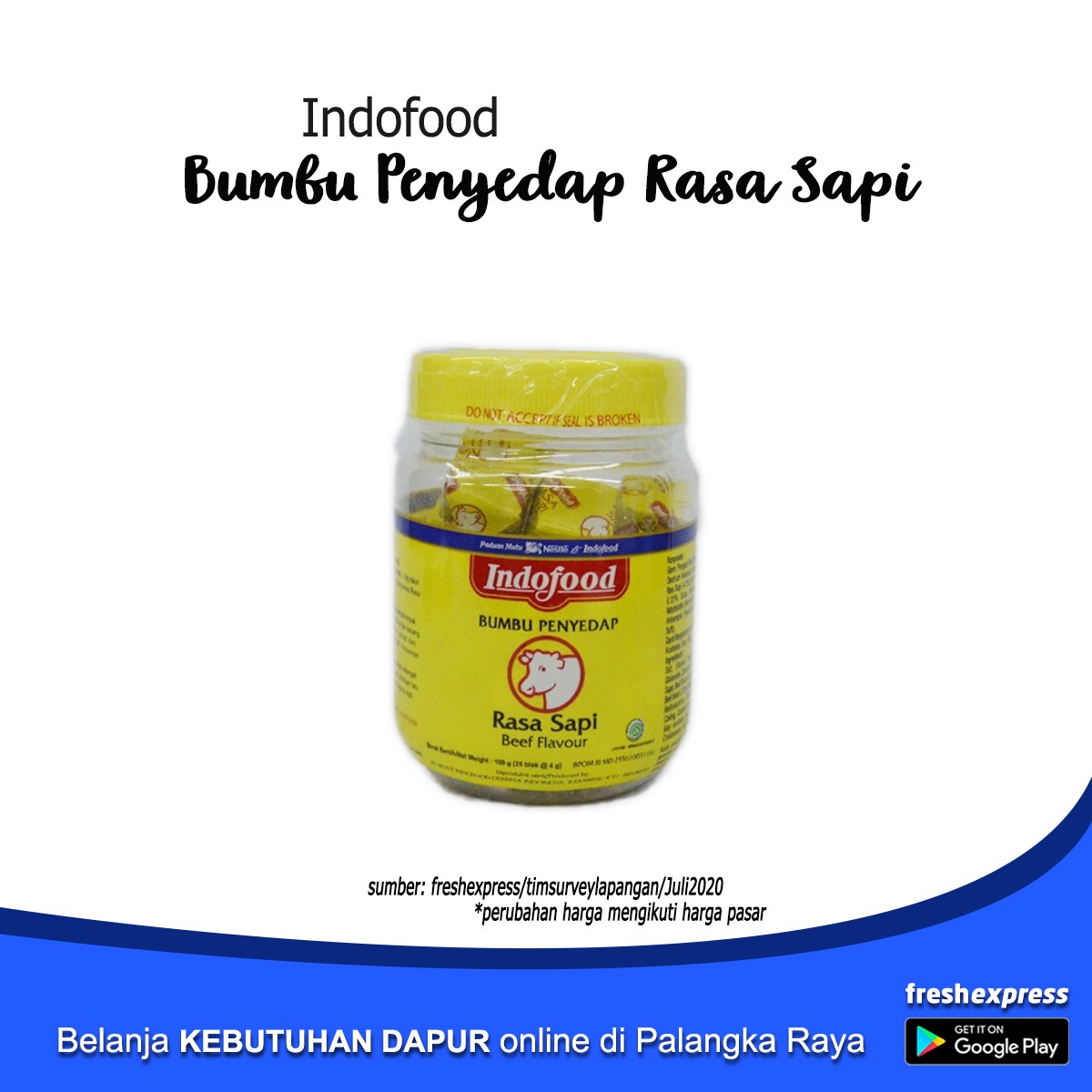 Indofood Bumbu Penyedap Rasa Sapi 100 Gram