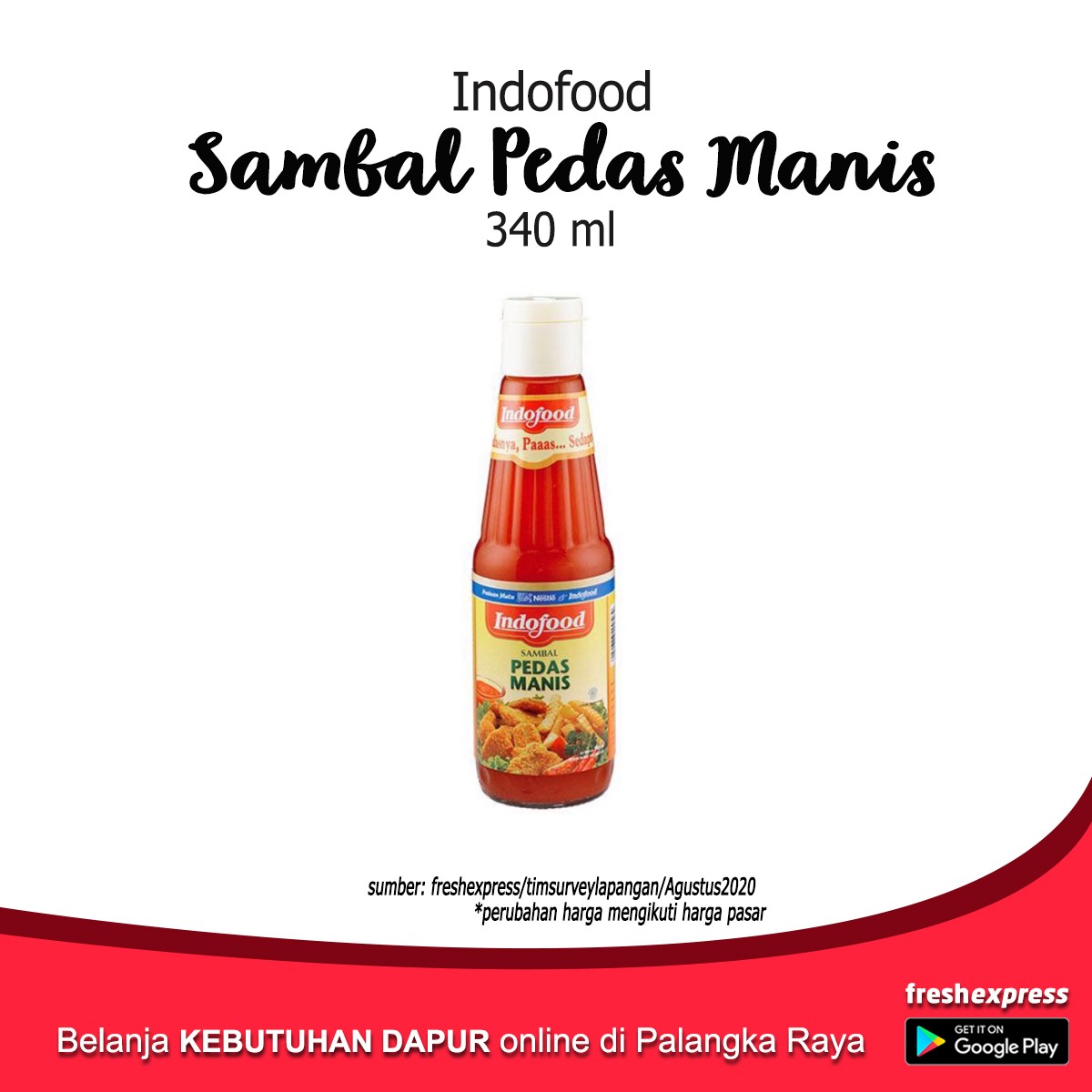 Indofood Sambal Pedas Manis 340 Ml