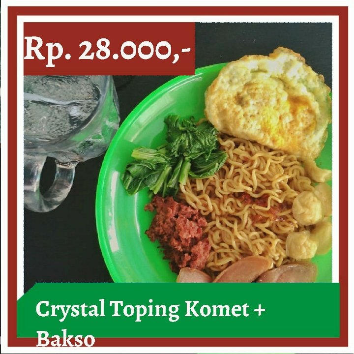 Indomie Geprexs 87-Crystal Toping Komet Plus Bakso