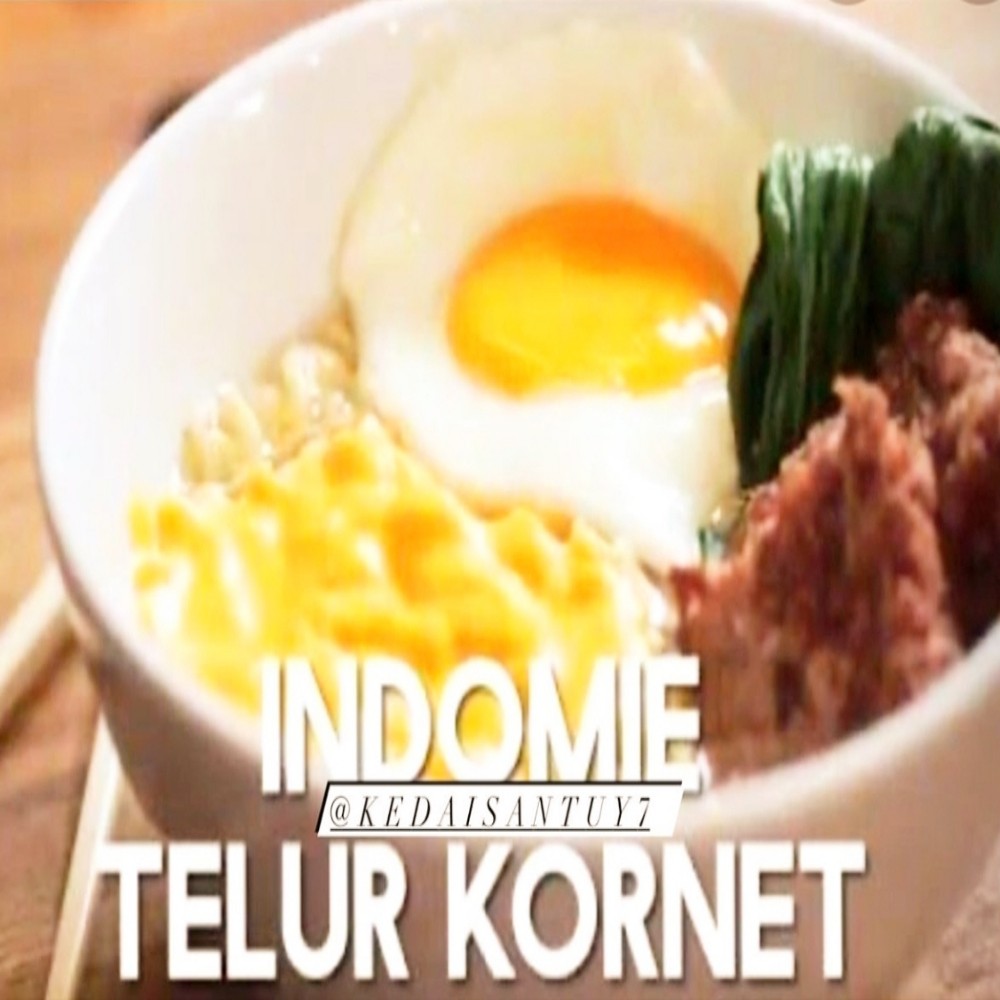 Indomie Keju Telur Kornet