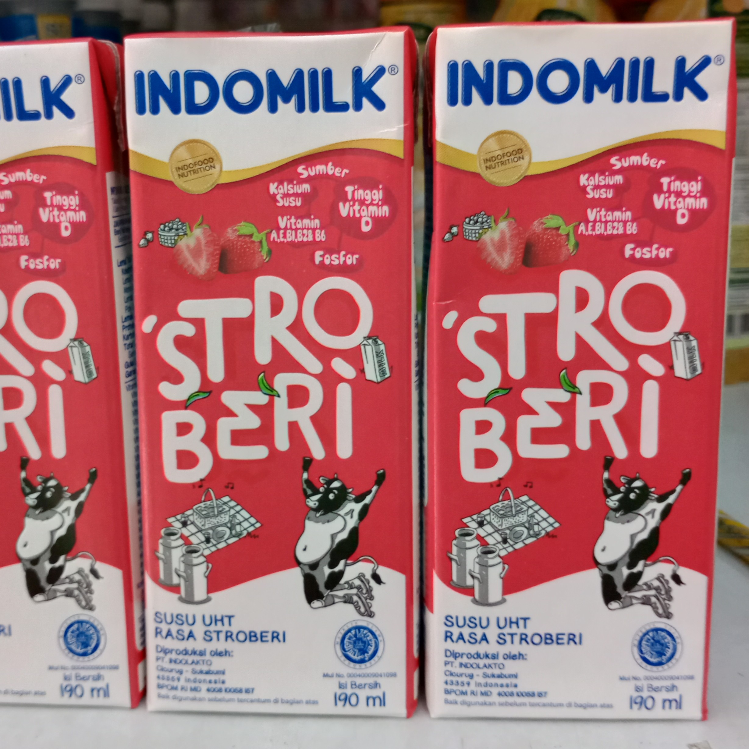 Indomilk Uht Stroberi 190 ml