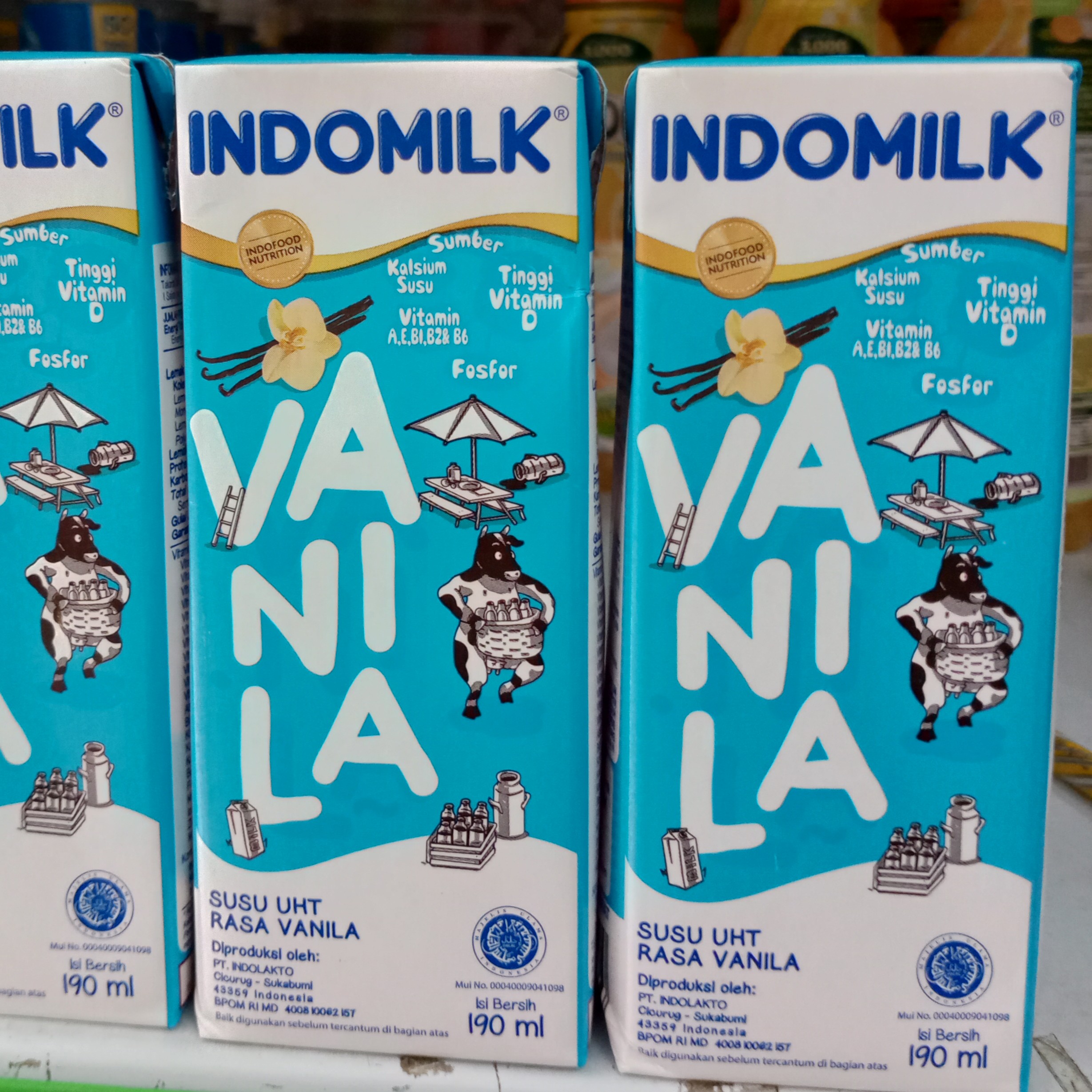 Indomilk Uht Vanilla 190ml