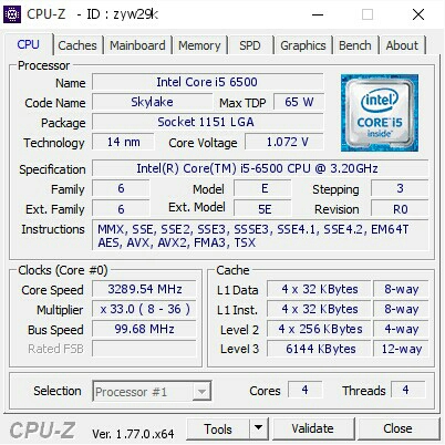 Intel C-i5 6500