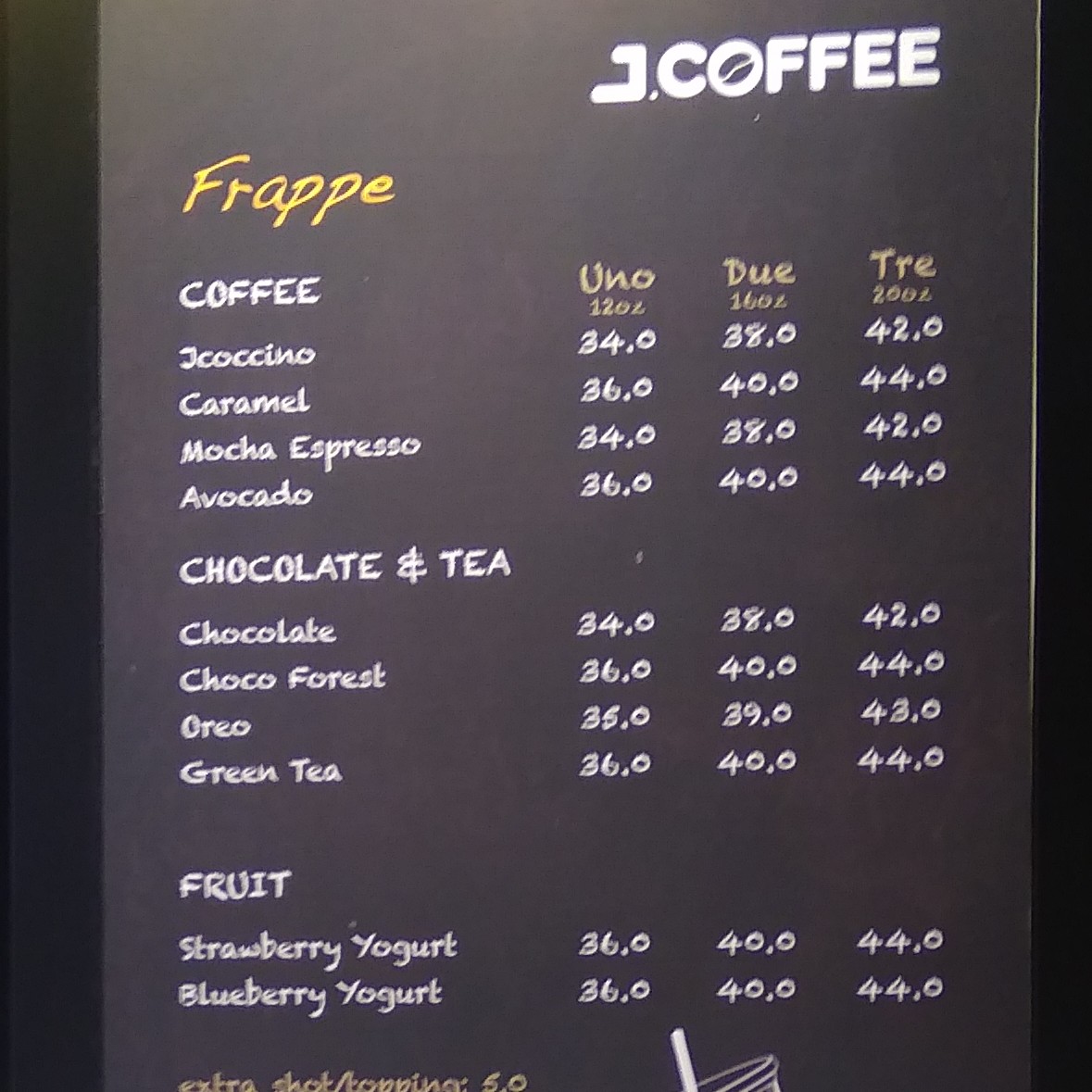 J Coffee Frappe