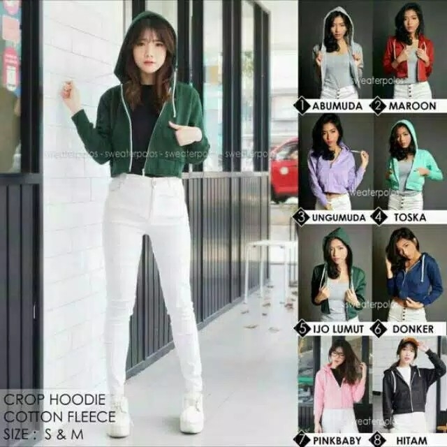 JAKET  SWEATER CROP HODIE XIOMI
