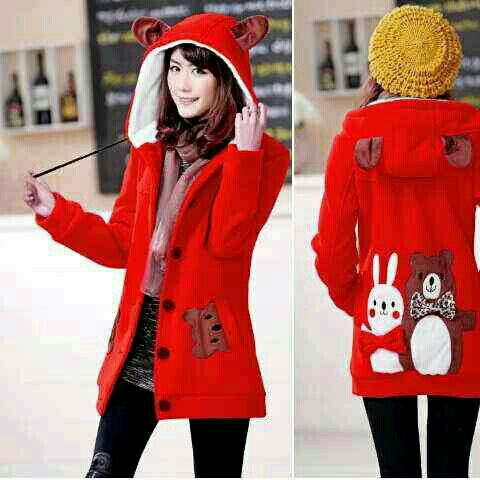JAKET FUNNY MERAH