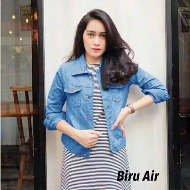 JAKET JEANS AURORAAURORI ASLI BAHAN JEANS ORIGINAL 3WARNA 2