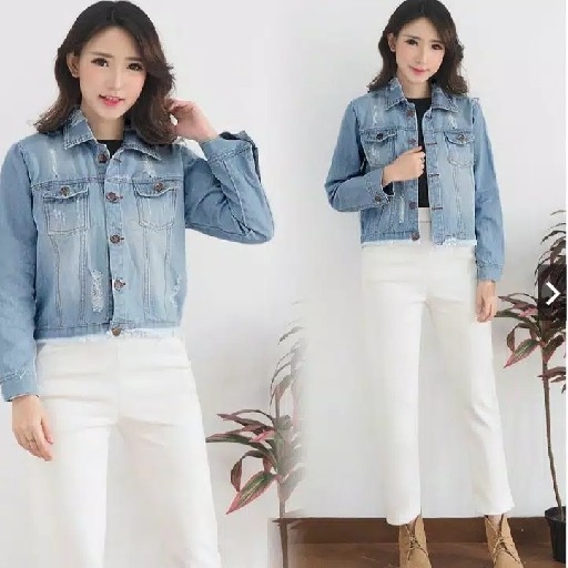 JAKET JEANS LASER