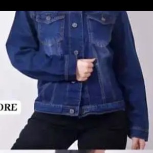 JAKET JENS WANITA BAHAN JEANS