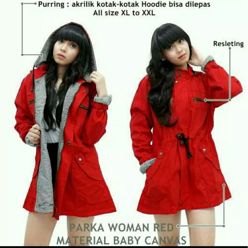 JAKET PARKA WANITA  JAKET PARKA CEWE  JAKET WANITA 4