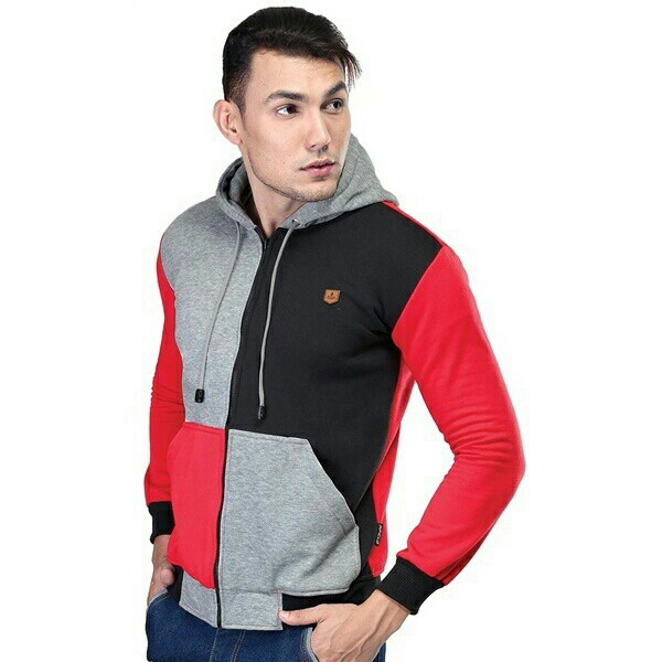 JAKET PRIA HITAM MERAH ORIGINAL Dr2 Sdd5012 d10